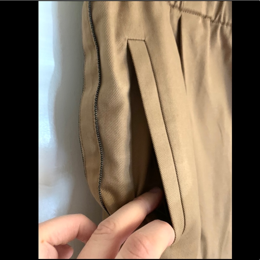 Brunello cucinelli size 8 brown wool pants - Picture 3 of 7